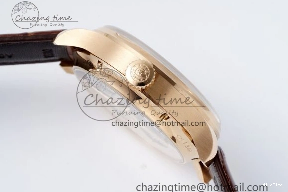 MIROTIME 0420 WellDesigned Portugieser Perpetual Calendar RG 5033 APSF 1:1 Best Edition White Dial on Brown Leather Strap A52610 Clone 7042